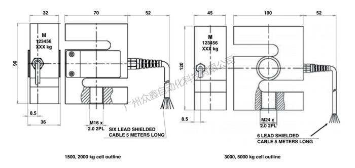 美國TEDEA特迪亞稱重傳感器619-1500KG傳感器尺寸 美國TEDEA特迪亞稱重傳感器619-1500KG傳感器尺寸