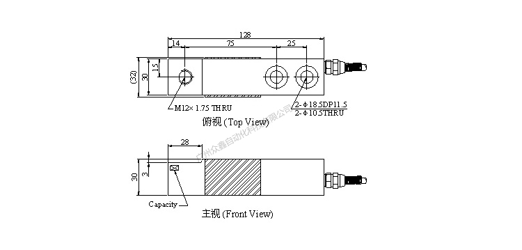 臺灣mavin NB1-100kg稱重傳感器產(chǎn)品尺寸